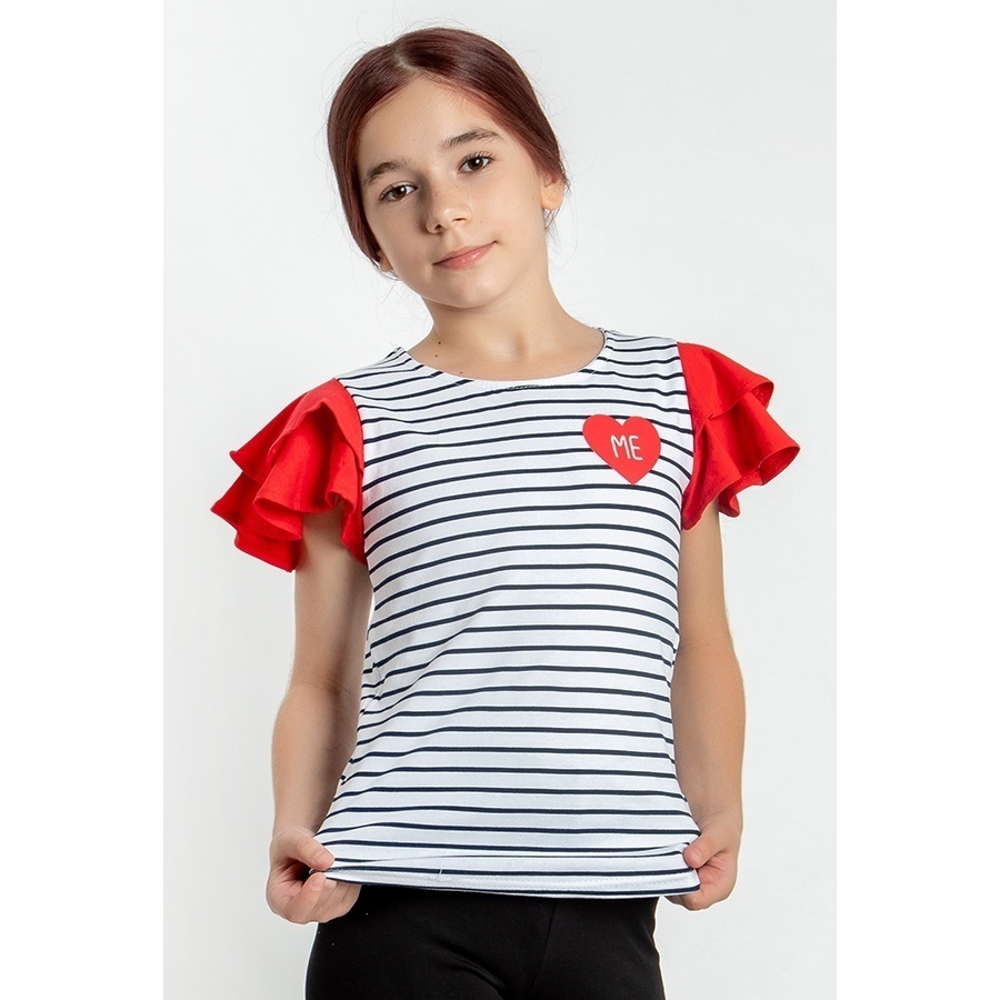 

Футболка детская Юлла 1300100101 цв. белый; красный р. 110, 1300100101