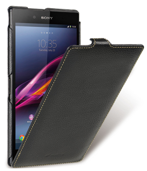 фото Кожаный чехол melkco для sony xperia z ultra - jacka type - черный