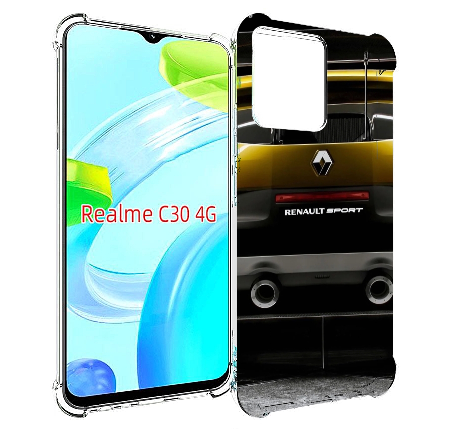 

Чехол MyPads renault-3 мужской для Realme C30 4G / Narzo 50i Prime, Прозрачный, Tocco