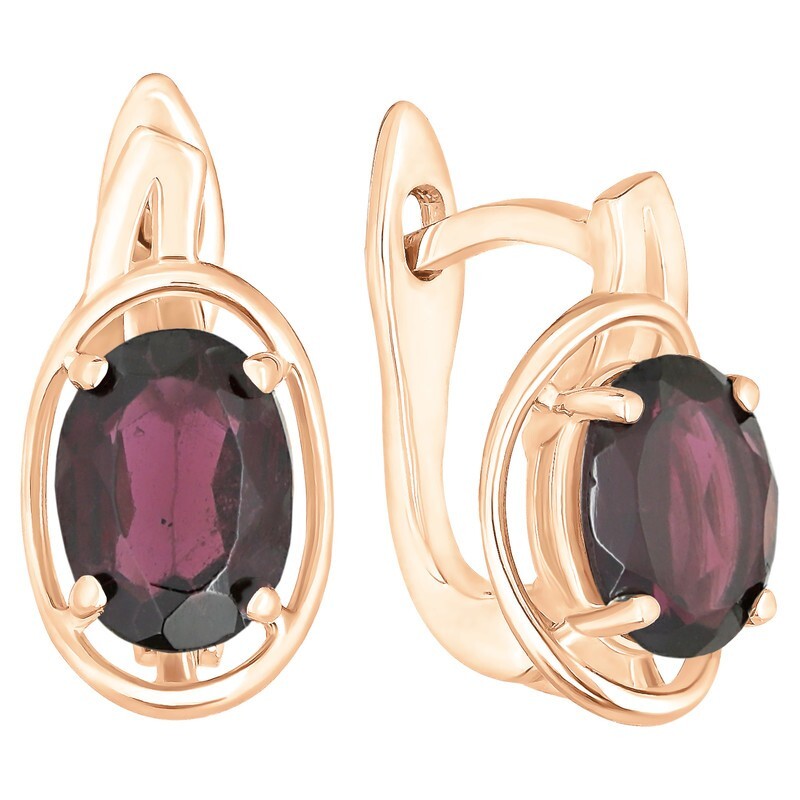 

Серьги из серебра с гранатом LAZURIT-ONLINE 7762RG, 7762RG