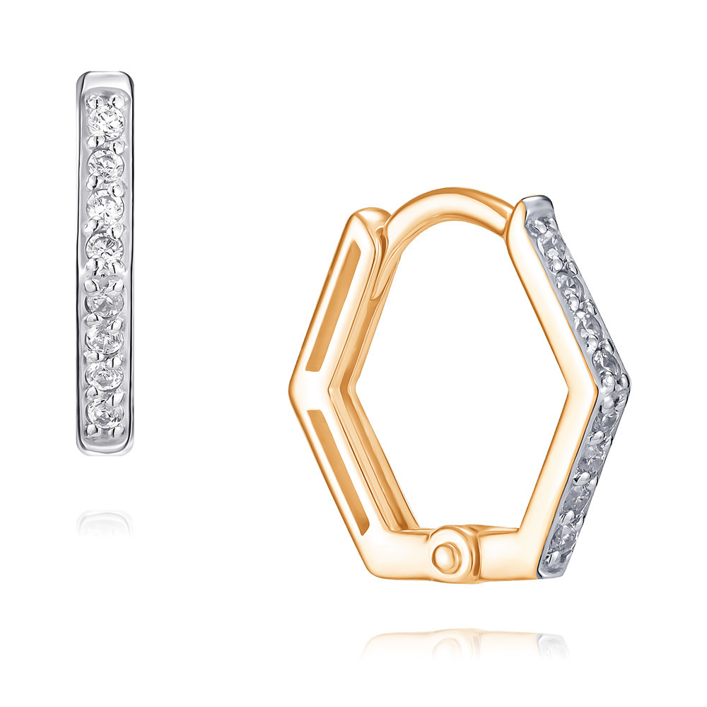 

Серьги из красного золота с фианитом ADAMAS 22040166/01-А50Д-72, 22040166/01-А50Д-72