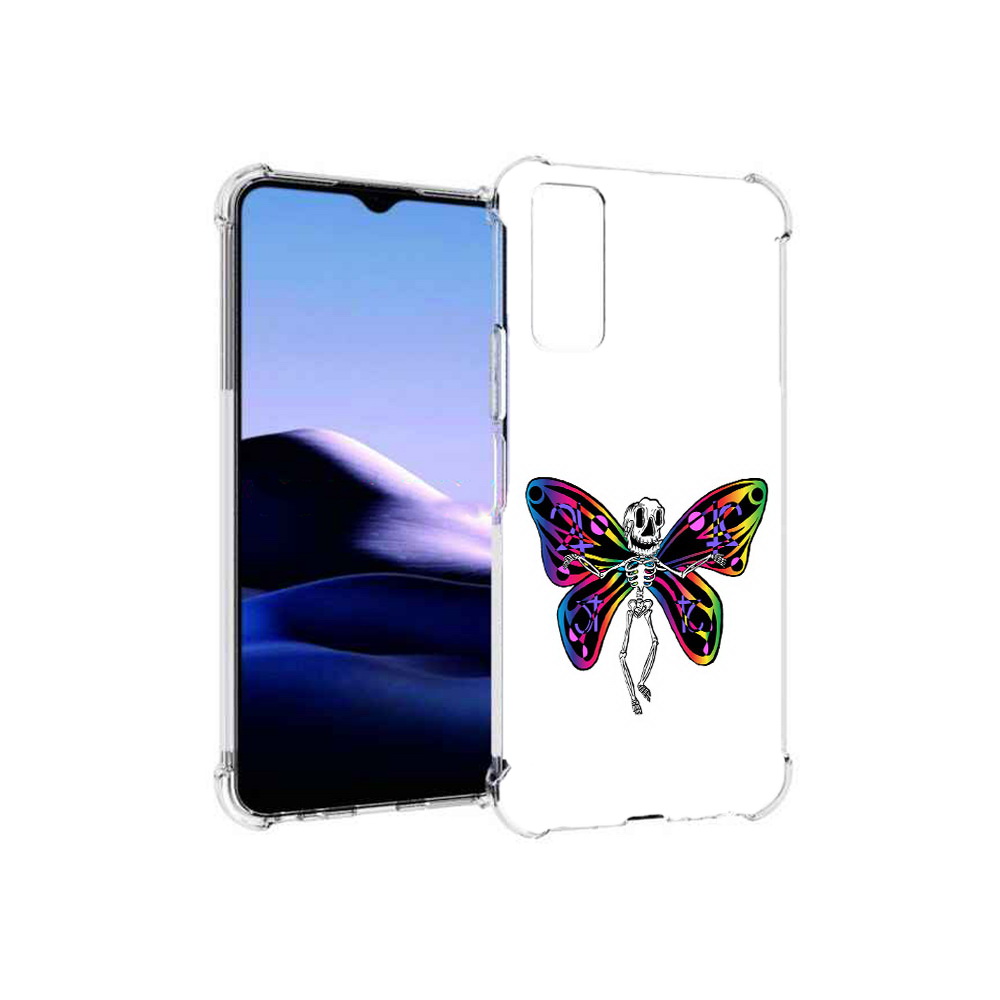 

Чехол MyPads Tocco для Vivo Y20 эффект бабочки (PT154038.379.701), Прозрачный, Tocco