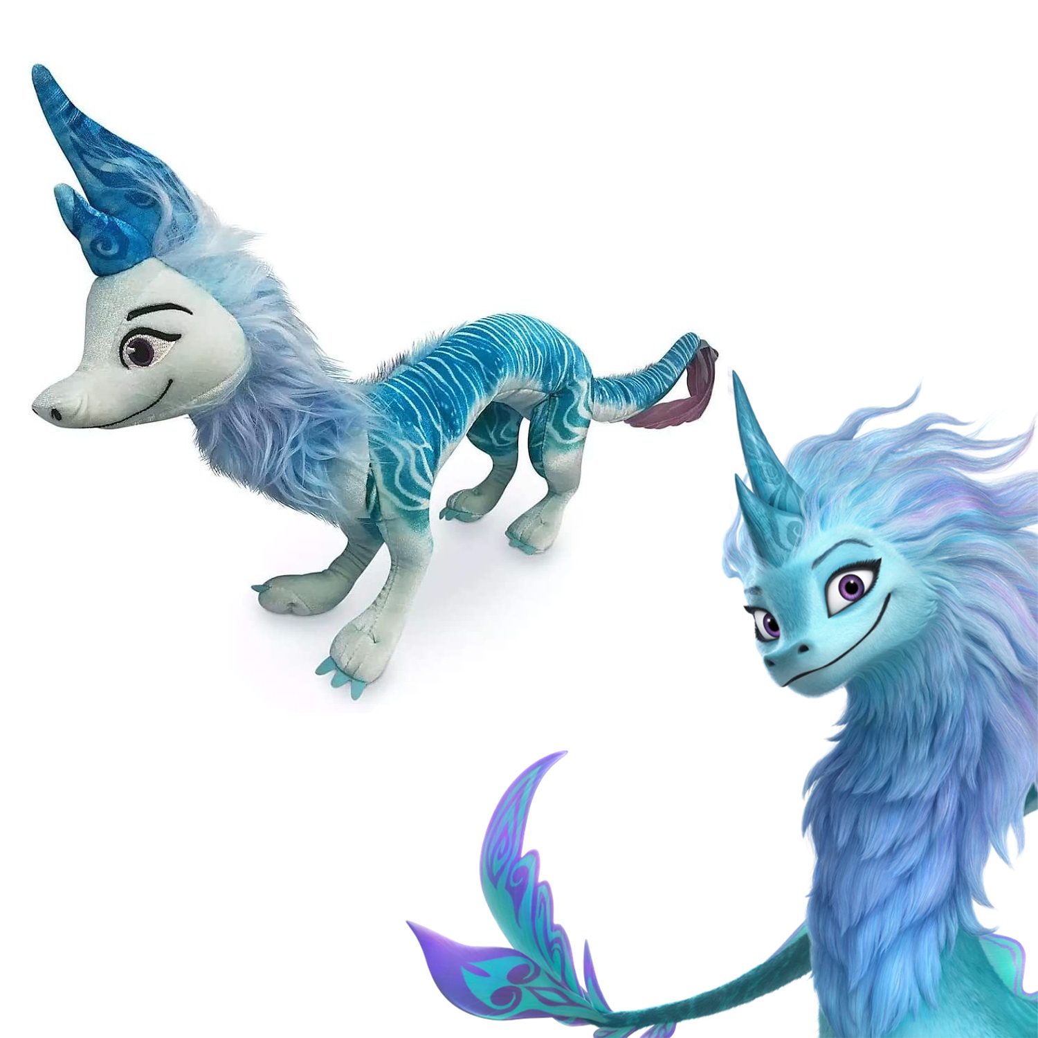 

Игрушка Disney Sisu Dragon Райя и последний дракон, 60 см., B08WL2, Голубой