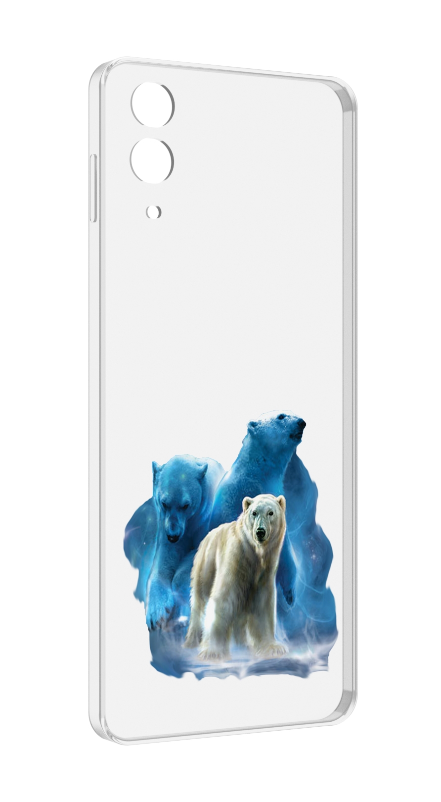 Чехол MyPads полярный медведь для Samsung Galaxy Z Flip 4 (SM-F721)