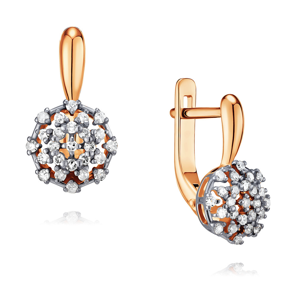 

Серьги из красного золота с бриллиантом ADAMAS 24040000/01-А50Д-41, 24040000/01-А50Д-41