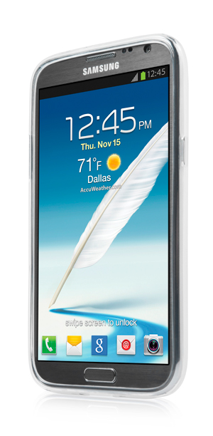 фото Силиконовый чехол capdase soft jacket xpose для samsung galaxy note 2 gt-n7100 - белый