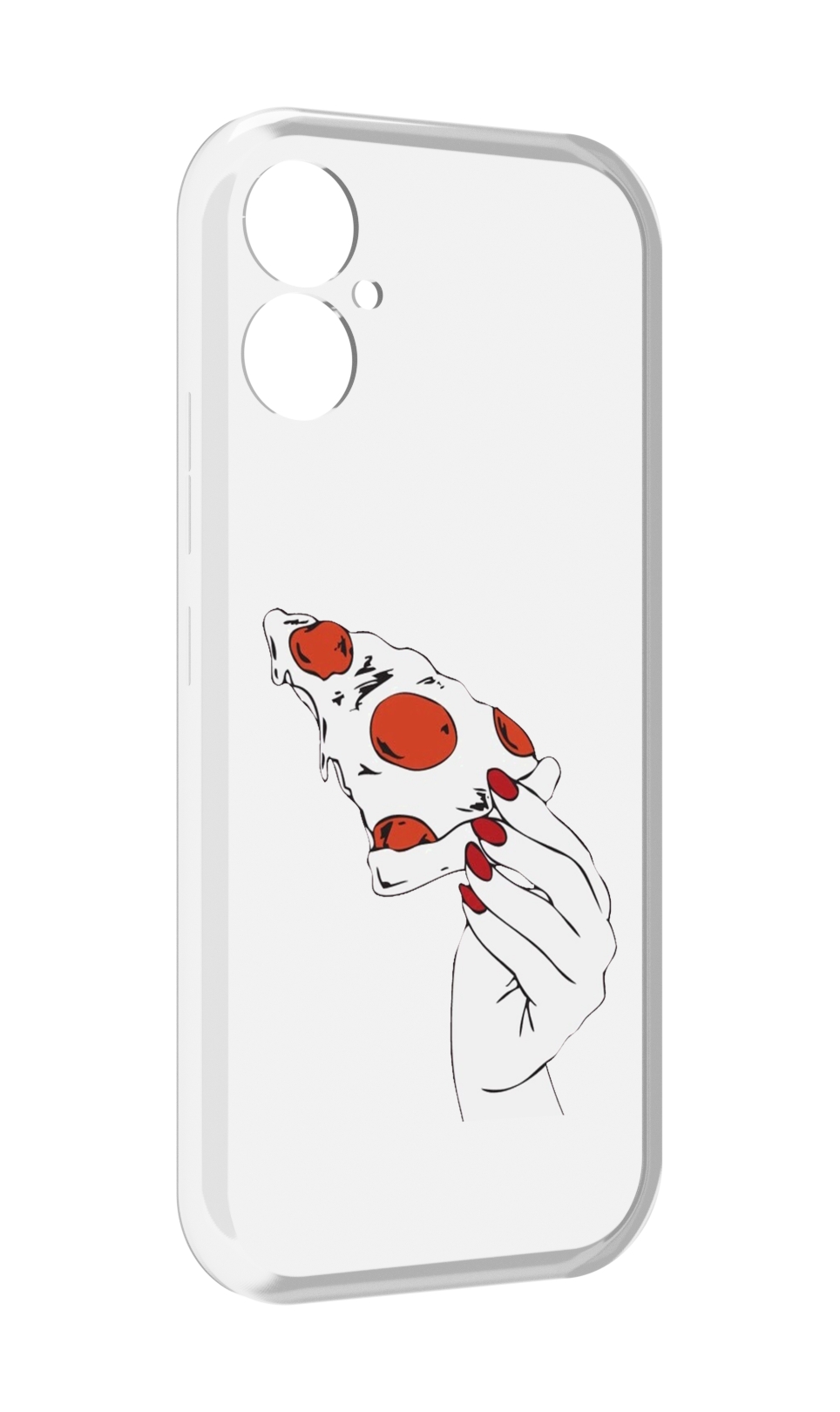 

Чехол MyPads белая-пицца для Tecno Spark 9 Pro \ Spark 9T, Прозрачный, Tocco