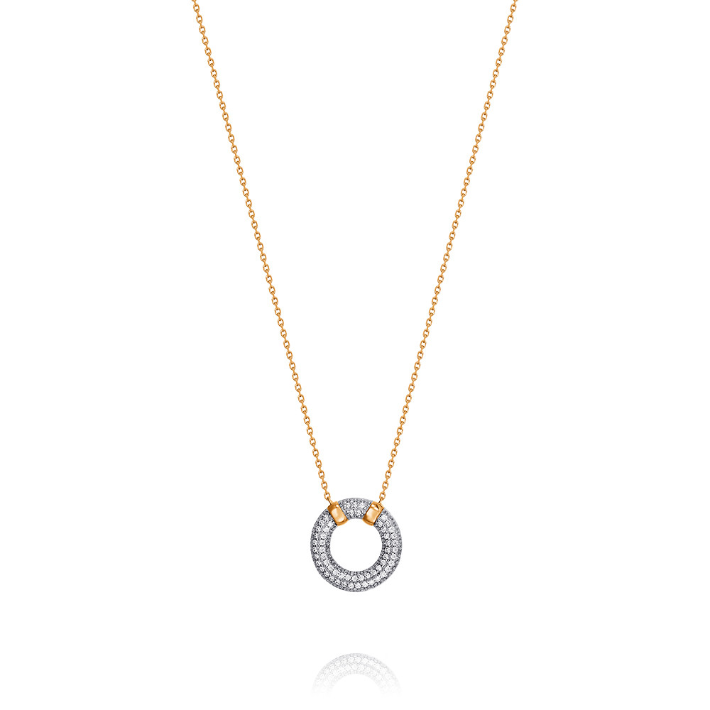 

Колье из красного золота с фианитом р. 40-45 см ADAMAS 84040183/01-А50Д-72, 84040183/01-А50Д-72