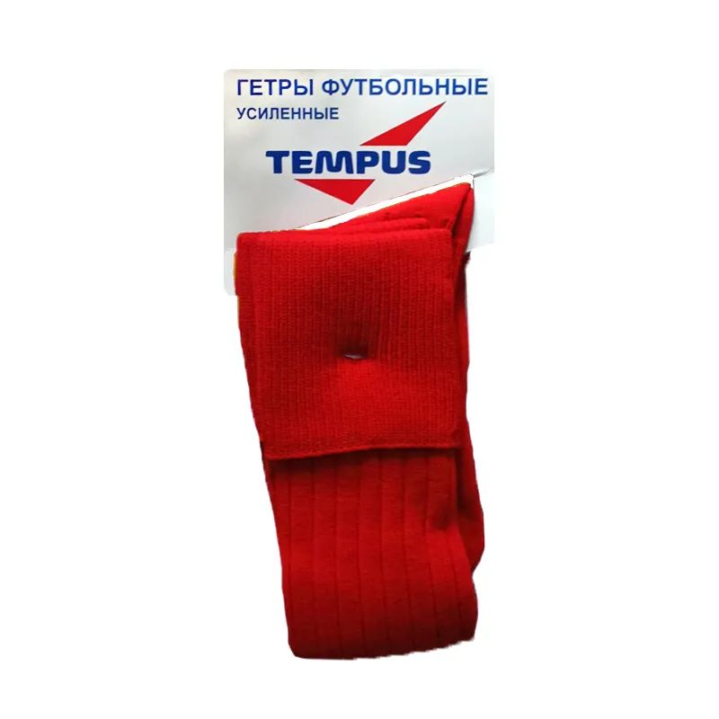 Гетры ф/б Tempus арт.6193H-JR усиленные (цв.красный)