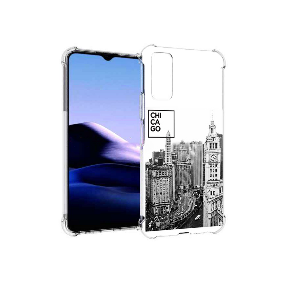 

Чехол MyPads Tocco для Vivo Y20 черно белый чикаго (PT154038.379.689), Прозрачный, Tocco