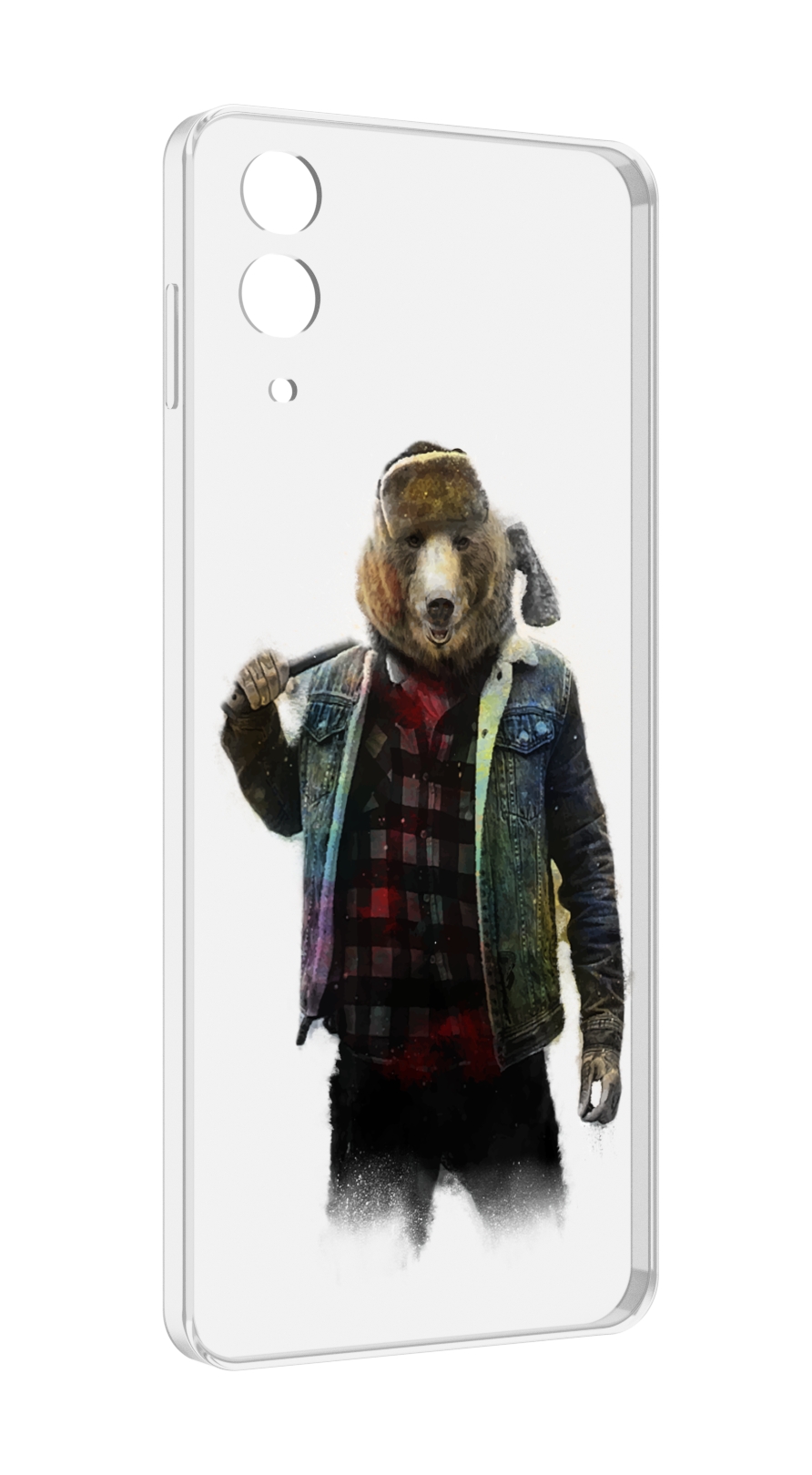 

Чехол MyPads медведь с топором для Samsung Galaxy Z Flip 4 (SM-F721), Прозрачный, Tocco