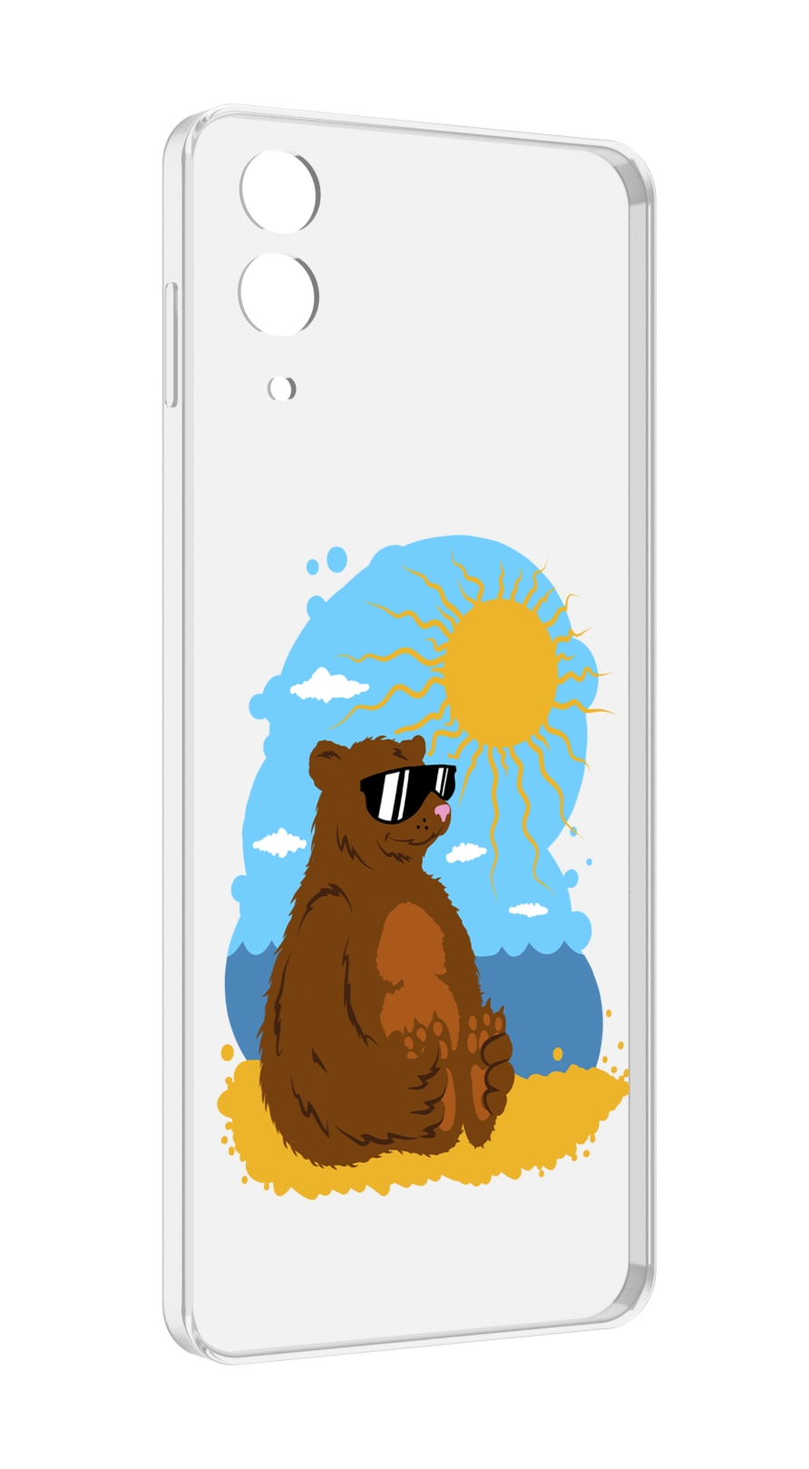 

Чехол MyPads медведь на чиле для Samsung Galaxy Z Flip 4 (SM-F721), Прозрачный, Tocco