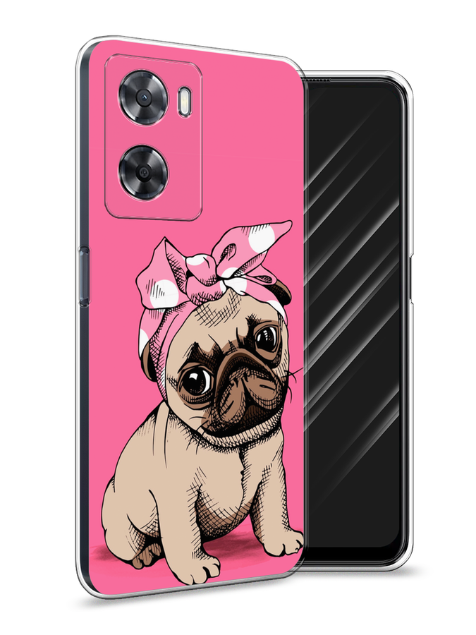 

Чехол Awog на Oppo A77s 4G "Dog Pin-Up", Розовый;бежевый, 2511950-2