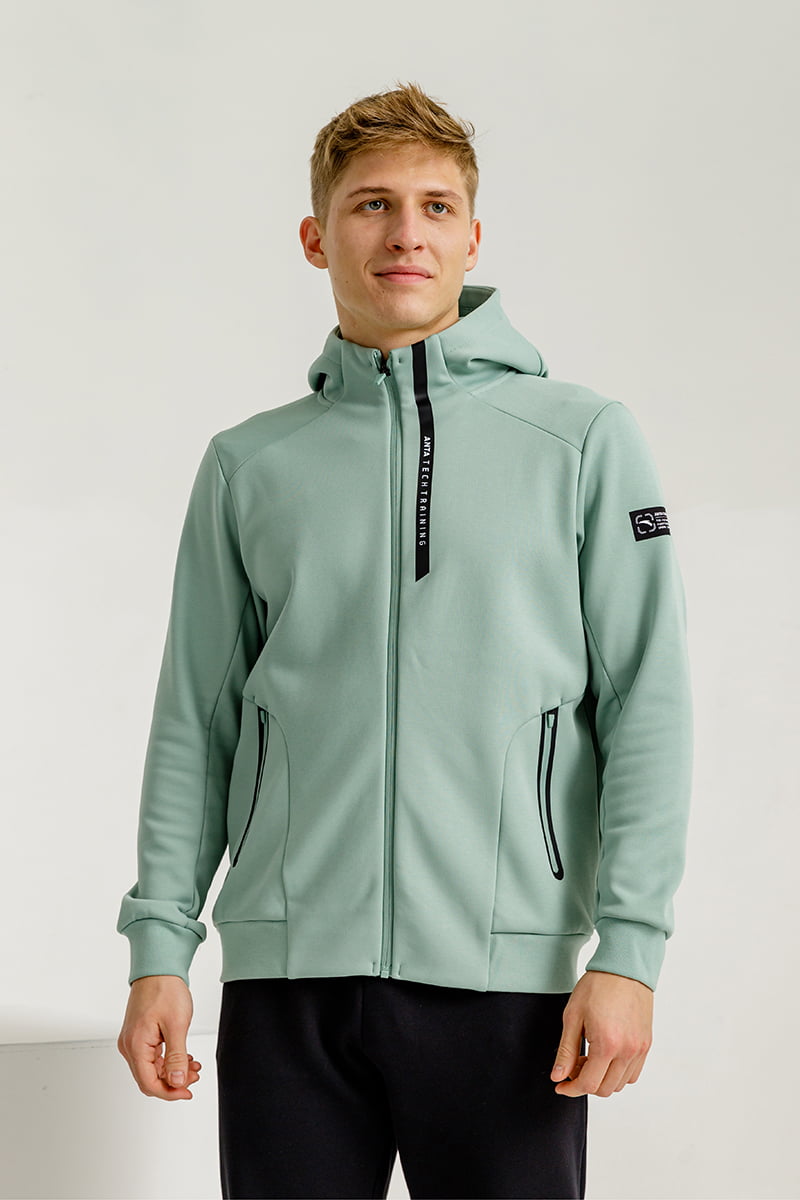 

Толстовка мужская Anta 852247741 Training A-KIND FLEECE TECH зеленая S, Зеленый, 852247741 Training A-KIND FLEECE TECH