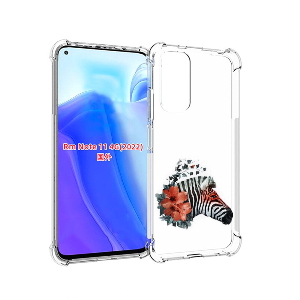 

Чехол MyPads Зебра с цветами для Xiaomi Redmi Note 11 4G ( Глобальная версия ), Tocco