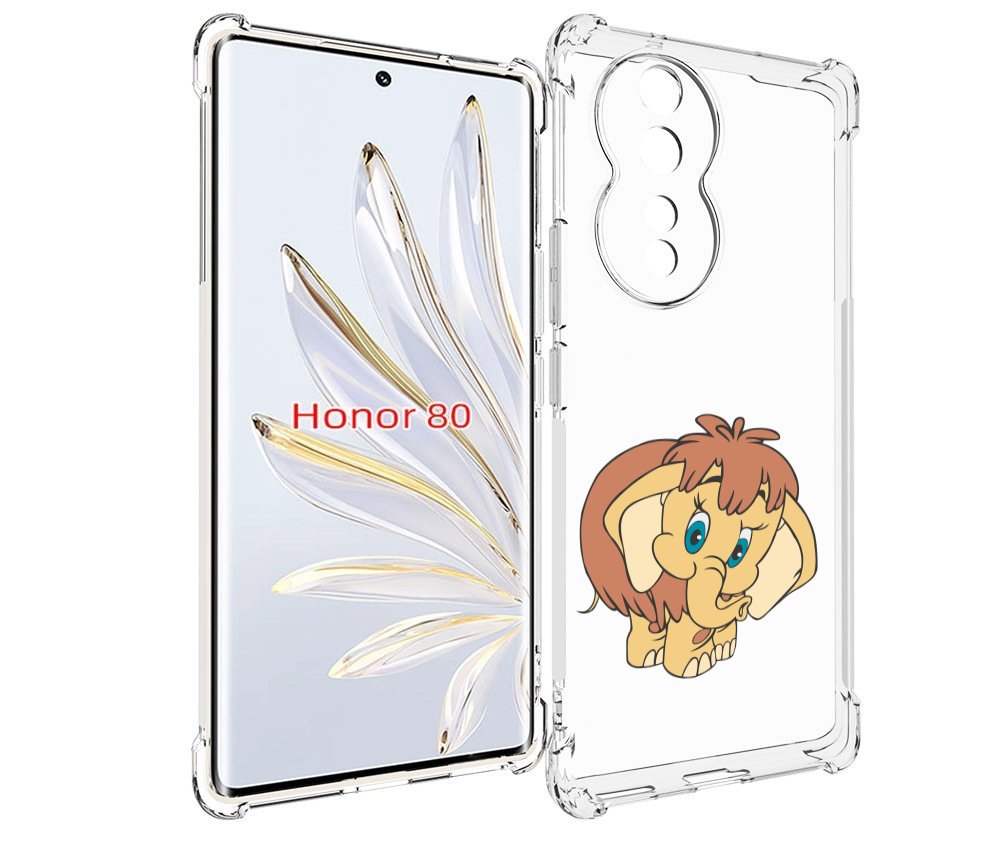 

Чехол MyPads волосатый-слоник детский для Honor 80, Прозрачный, Tocco