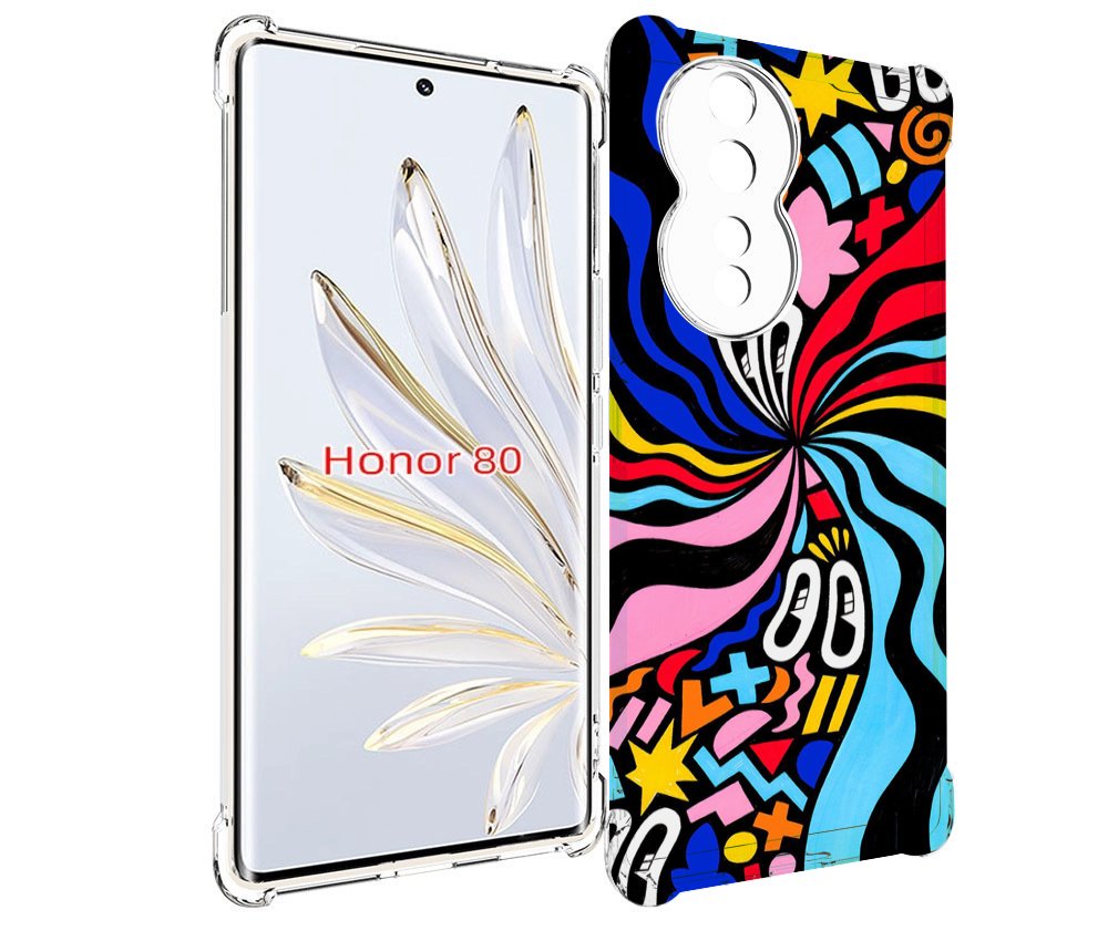 

Чехол MyPads волнистая-абстракция для Honor 80, Прозрачный, Tocco