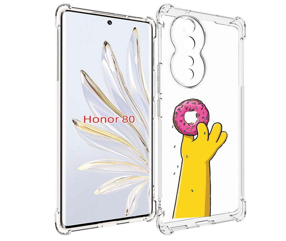 

Чехол MyPads вкусный-пончик для Honor 80, Прозрачный, Tocco