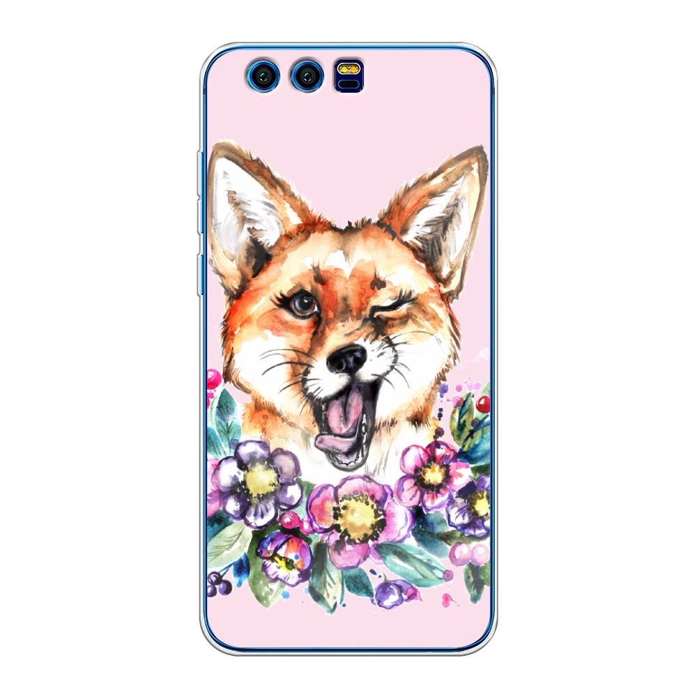 

Чехол Awog на Honor 9 "Подмигивающая лиса", Разноцветный, 62450-10