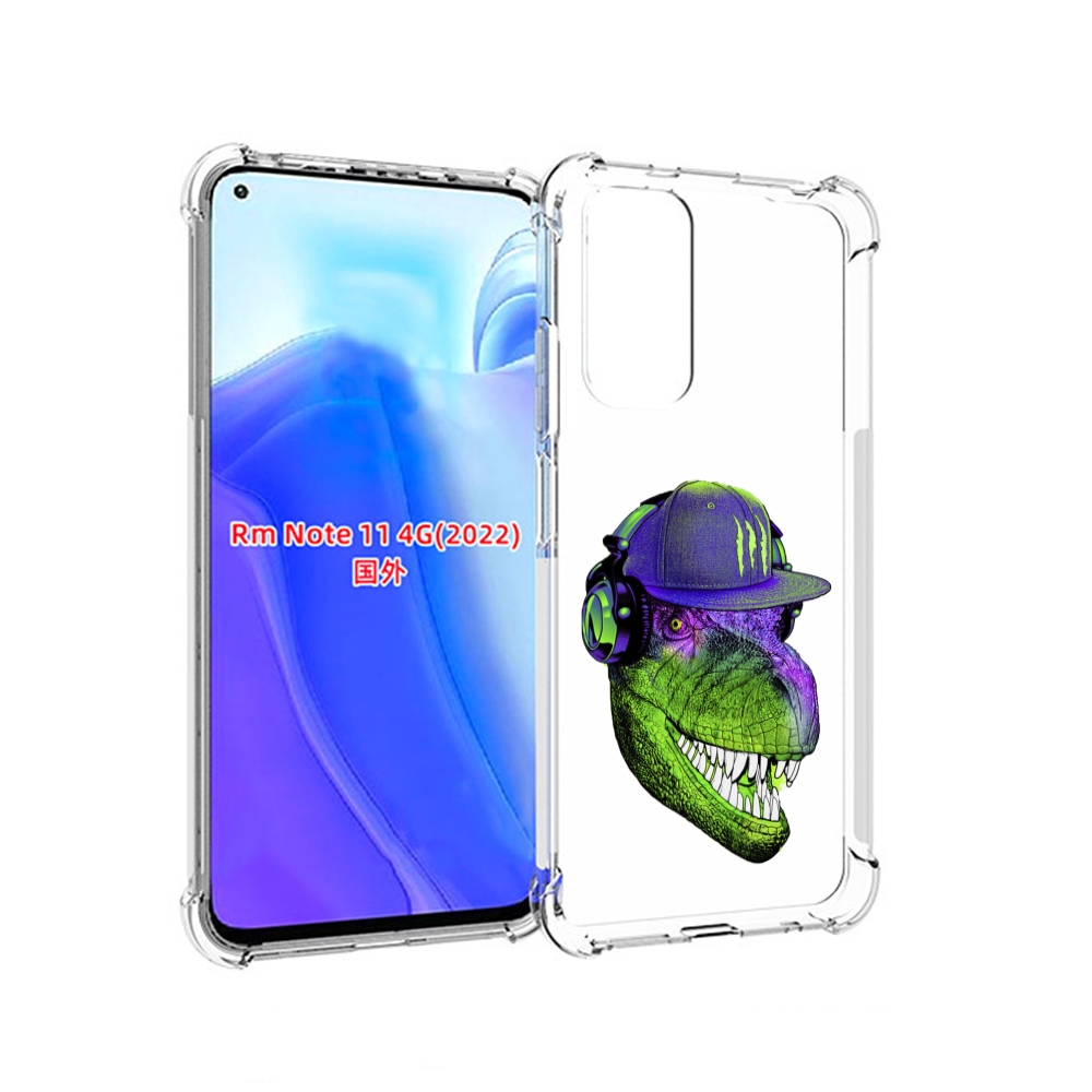 

Чехол MyPads Динозавр в кепке для Xiaomi Redmi Note 11 4G ( Глобальная версия ), Tocco