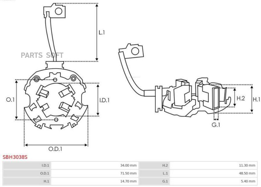 

Щеткодержатель id 34 od 71.5 14.7x11.3x5.4 valeo: tm000a27301, tm000a27601, tm000a31001