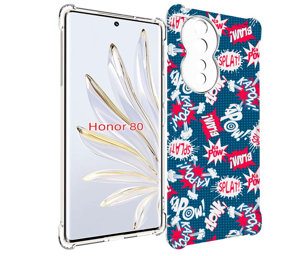 

Чехол MyPads взрывной-принт для Honor 80, Прозрачный, Tocco