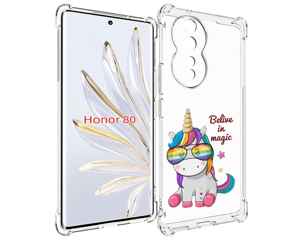 

Чехол MyPads верю-в-магию детский для Honor 80, Прозрачный, Tocco