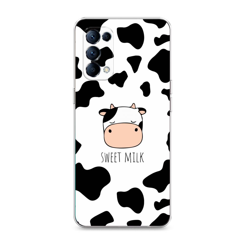 

Чехол для Oppo Reno 5 "Sweet milk", Розовый;белый;черный, 255250-1