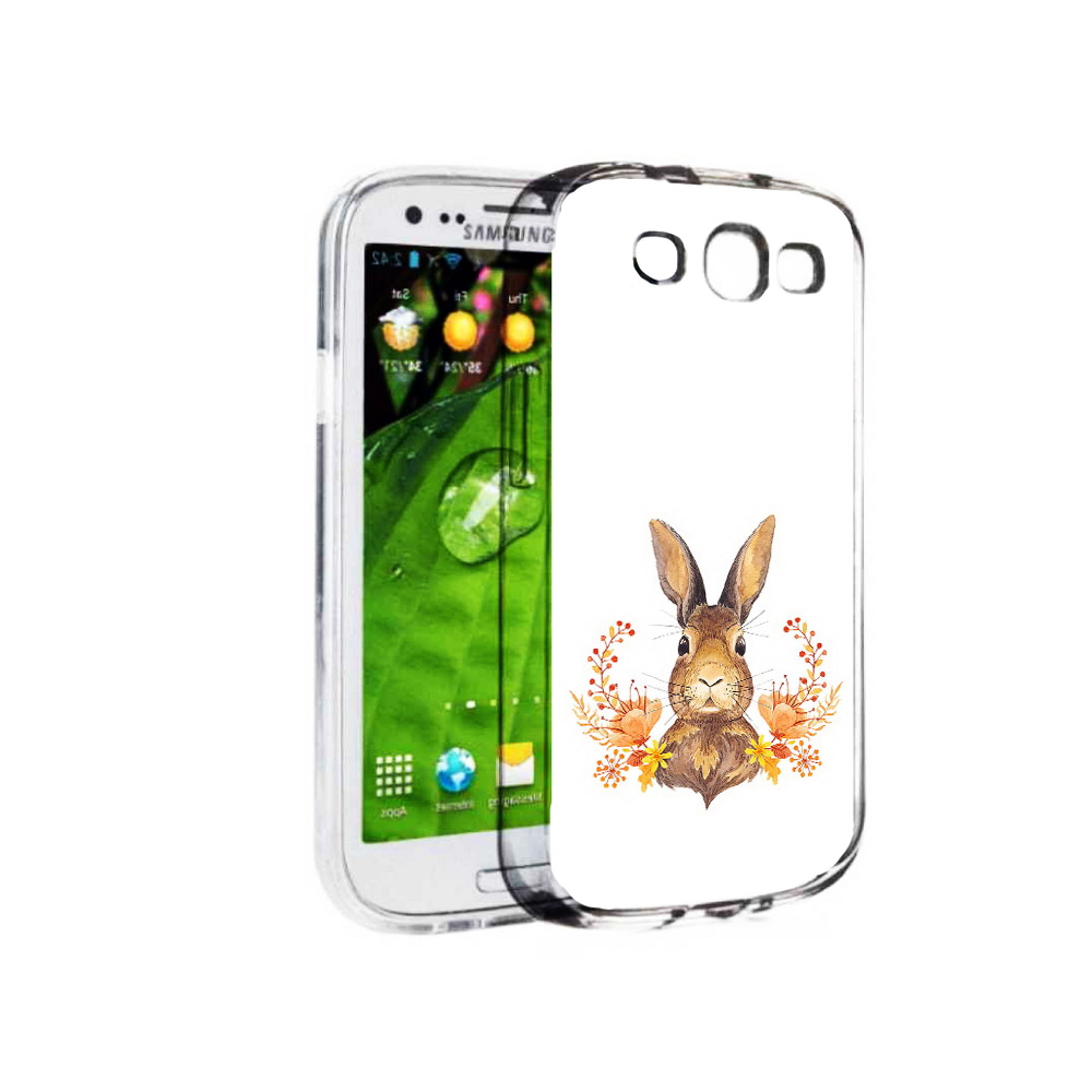 

Чехол MyPads Tocco для Samsung Galaxy S3 зайка в цветах (PT123108.507.349), Прозрачный, Tocco