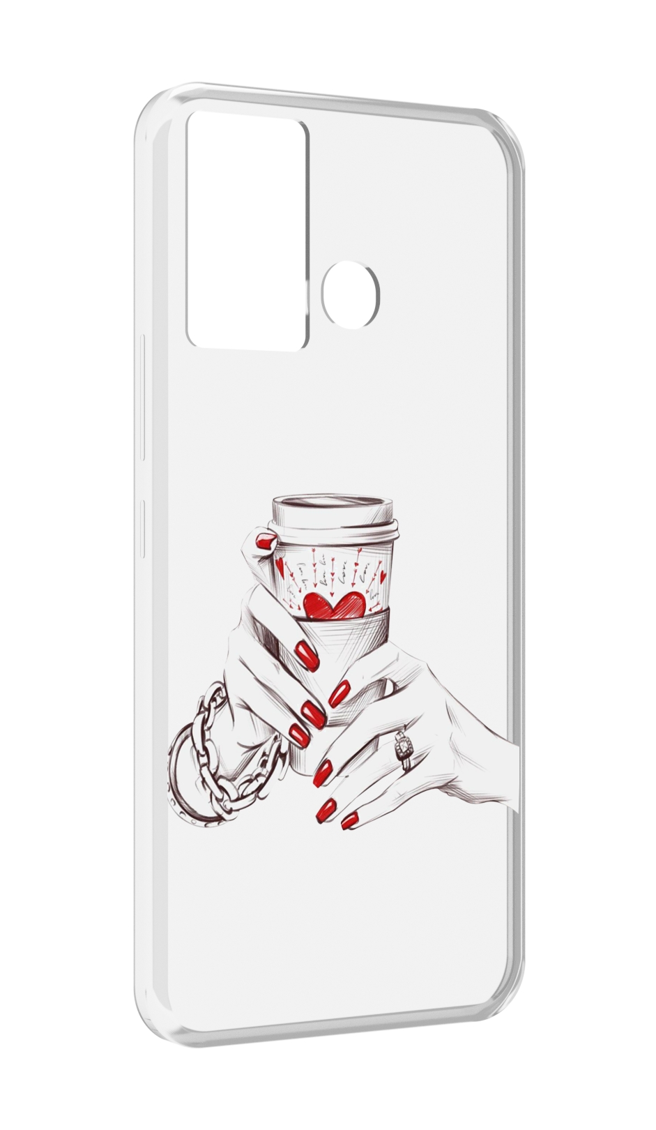 

Чехол MyPads Любовный-стакан для Infinix Hot 12 Play, Прозрачный, Tocco