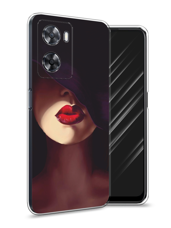 

Чехол Awog на Oppo A77s 4G "Красные губы", Черный;бежевый;красный, 2511950-7