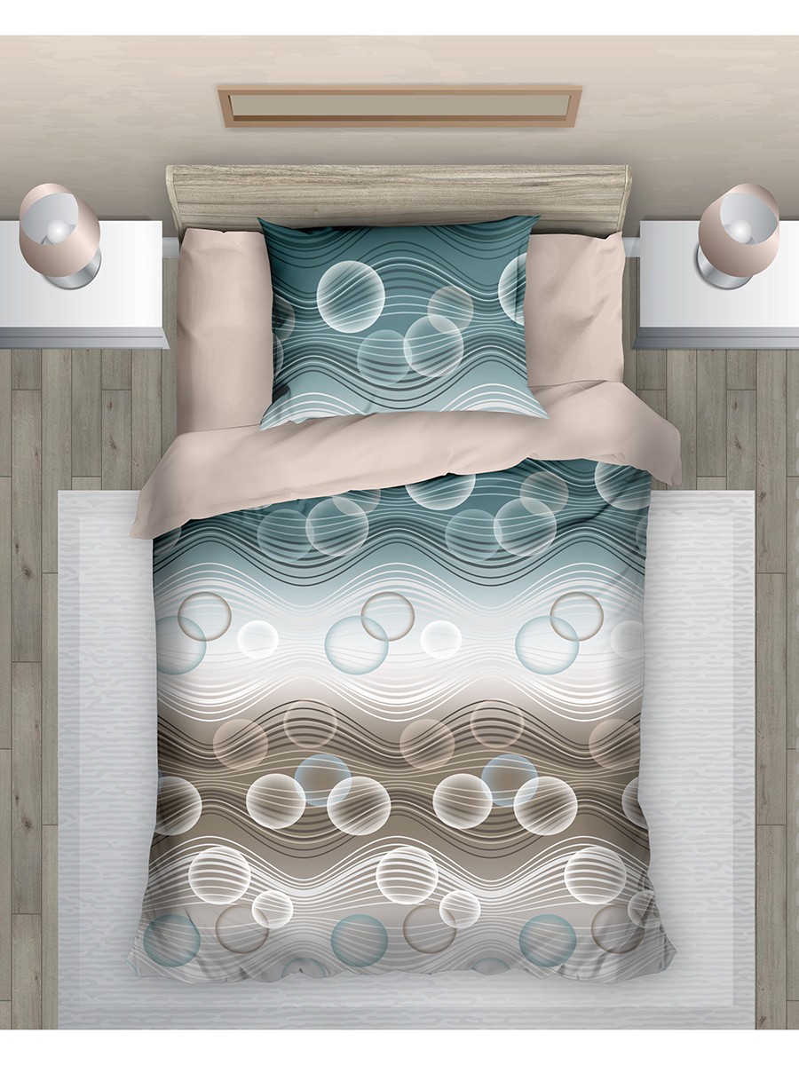 фото Комплект постельного белья эго морской бриз 1,5-спальный