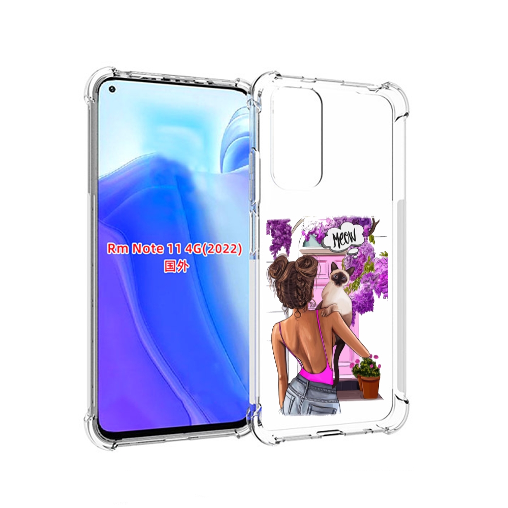

Чехол MyPads Девушка-с-котиком женский для Xiaomi Redmi Note 11 4G ( Глобальная версия ), Tocco