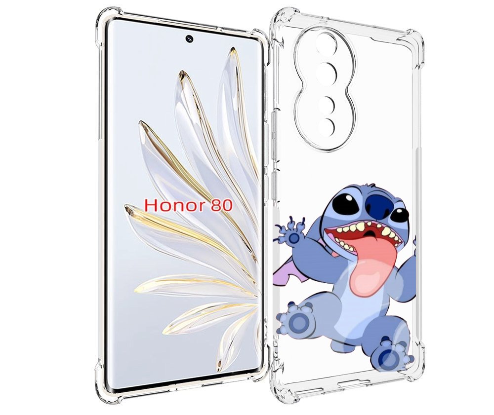 

Чехол MyPads большой-стич для Honor 80, Прозрачный, Tocco
