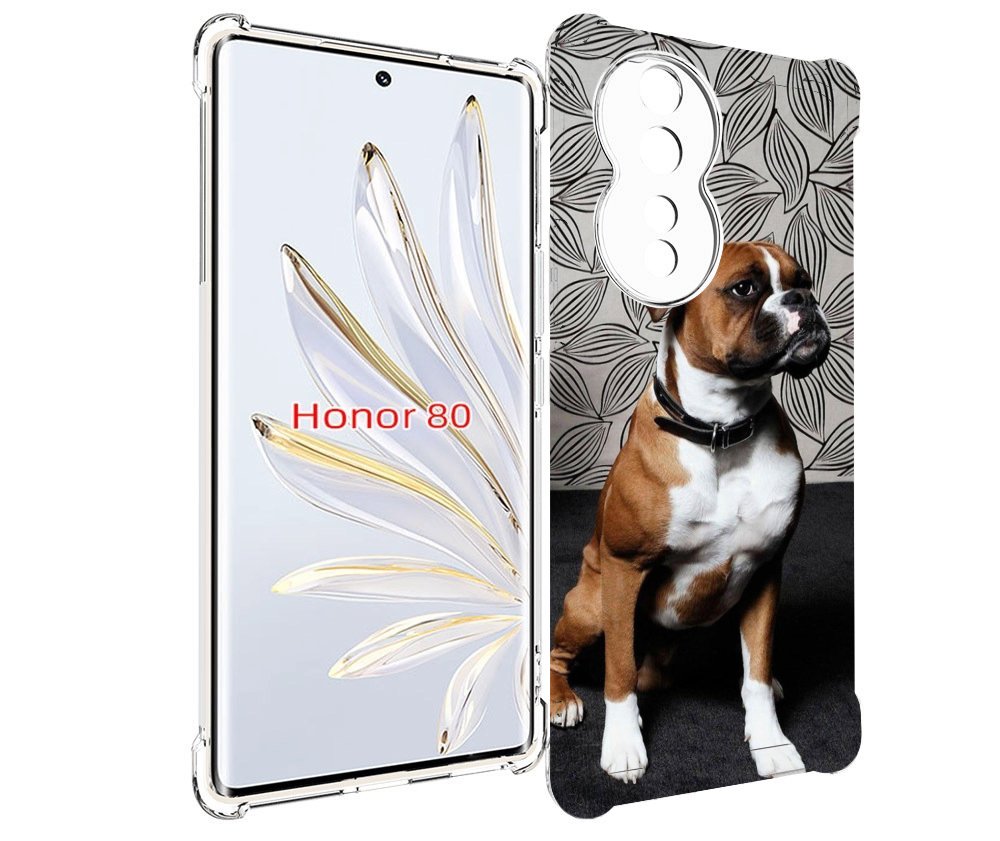 

Чехол MyPads боксер собака для Honor 80, Прозрачный, Tocco