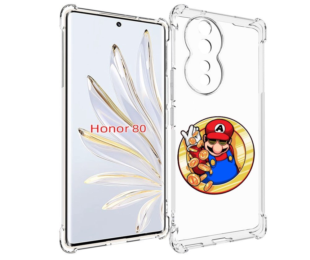 

Чехол MyPads богатый марио для Honor 80, Прозрачный, Tocco