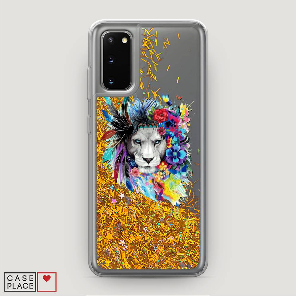 

Жидкий чехол с блестками "Гавайский лев" на Samsung Galaxy S20, 29290-1