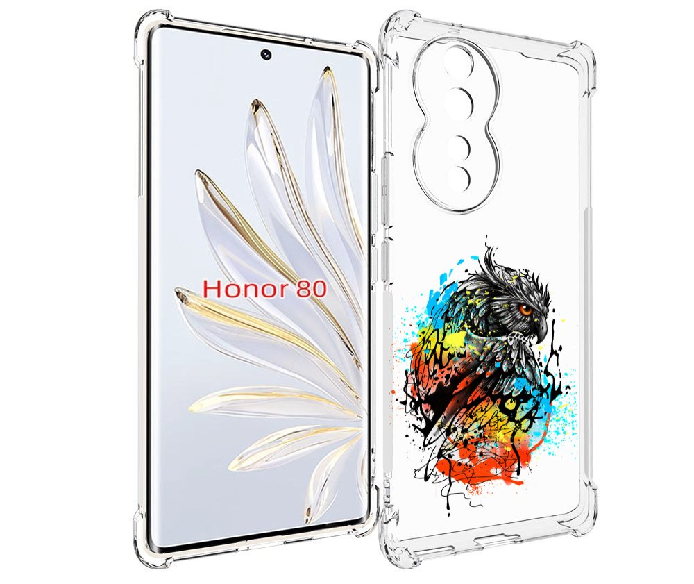 

Чехол MyPads Творческая сова для Honor 80, Прозрачный, Tocco