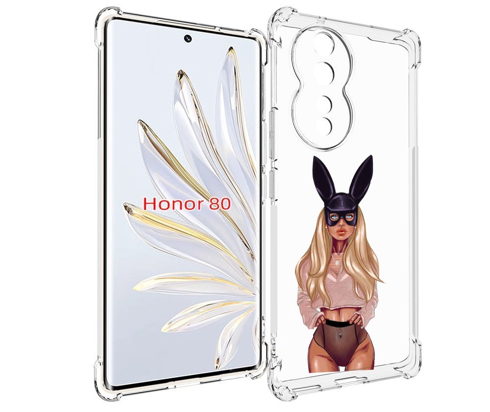 

Чехол MyPads блондинка-с-ушками женский для Honor 80, Прозрачный, Tocco