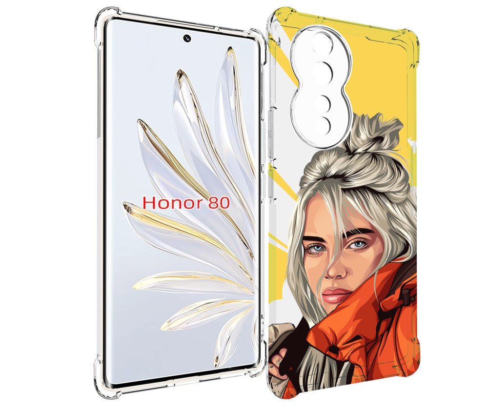 

Чехол MyPads билли-айлиш-в-куртке для Honor 80, Прозрачный, Tocco