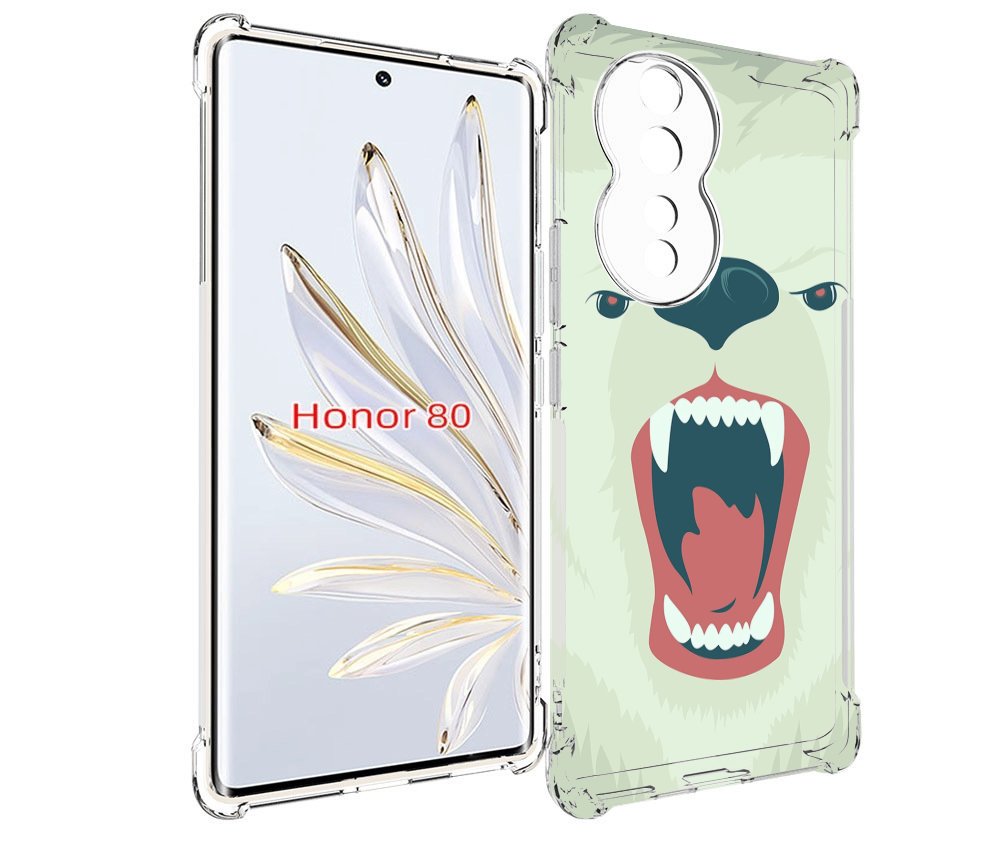 

Чехол MyPads белый-медведь для Honor 80, Прозрачный, Tocco