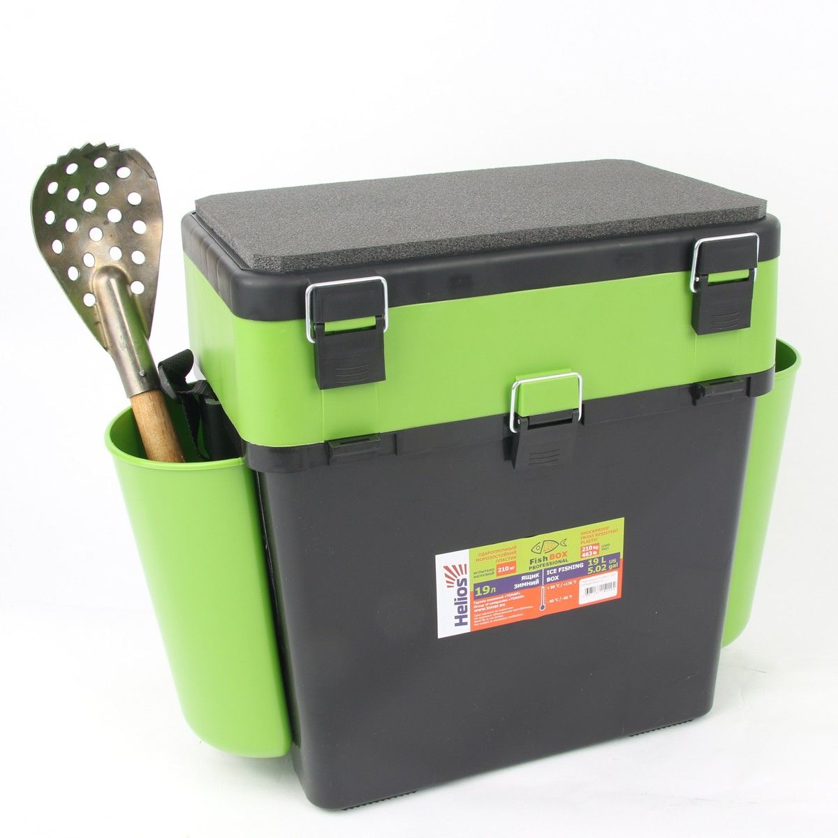 

Ящик рыболовный зимний FishBox (19л) зеленый Helios