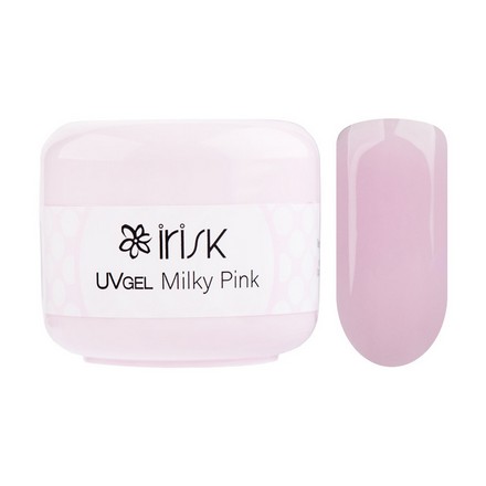 Гель IRISK ABC Milky Pink, 15 мл база каучуковая бескислотная irisk acid free rubber base 10 milky pink 50мл
