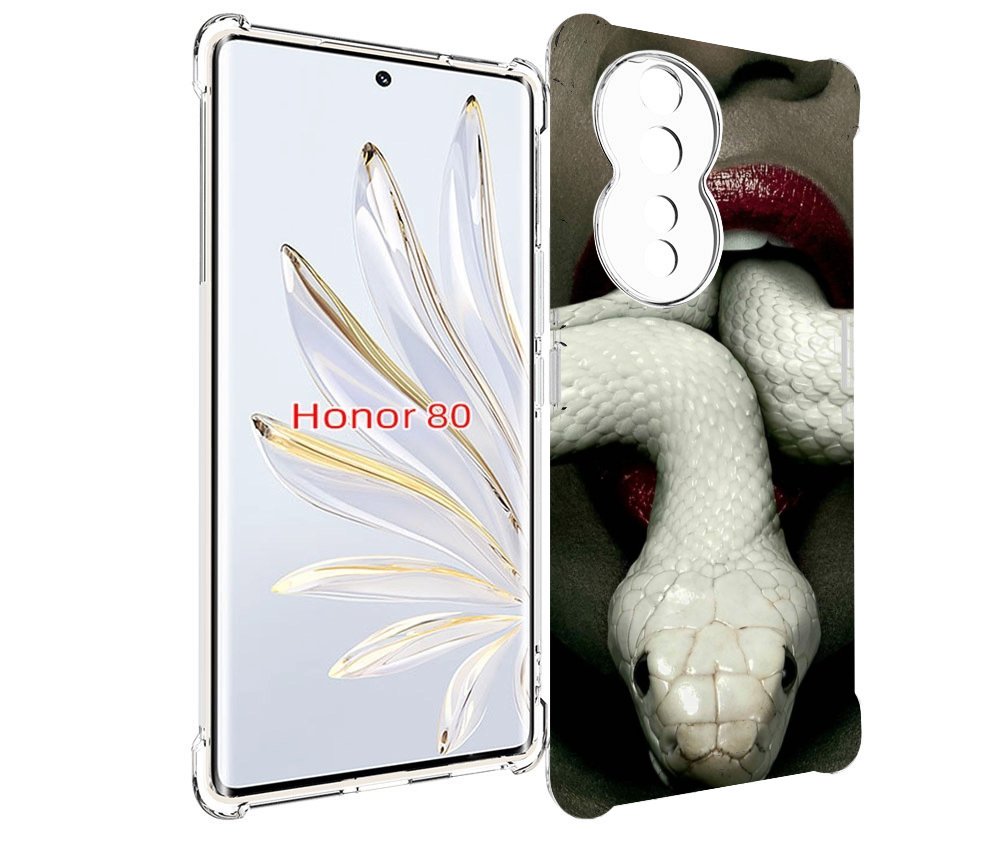 

Чехол MyPads белая-змея для Honor 80, Прозрачный, Tocco