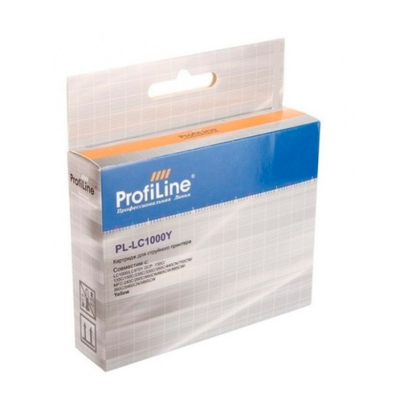 

Картридж ProfiLine PL-LC1000Y-Y для Brother, Yellow Желтый