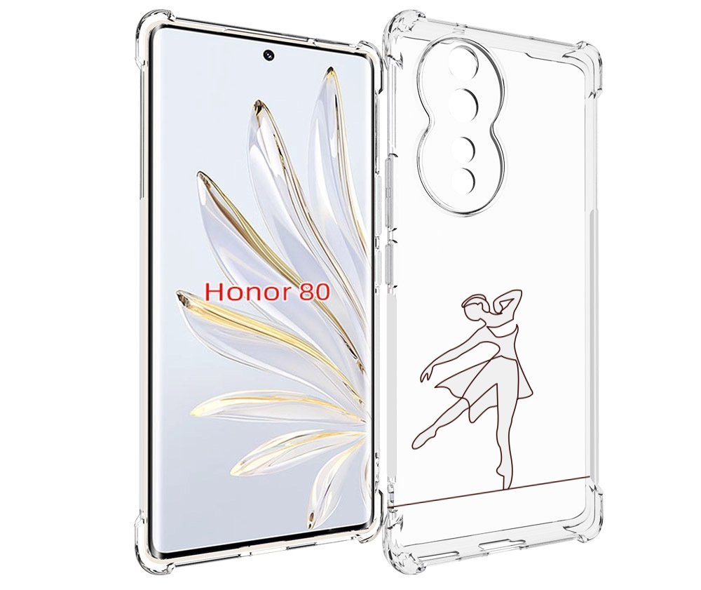 

Чехол MyPads балерина-белая для Honor 80, Прозрачный, Tocco
