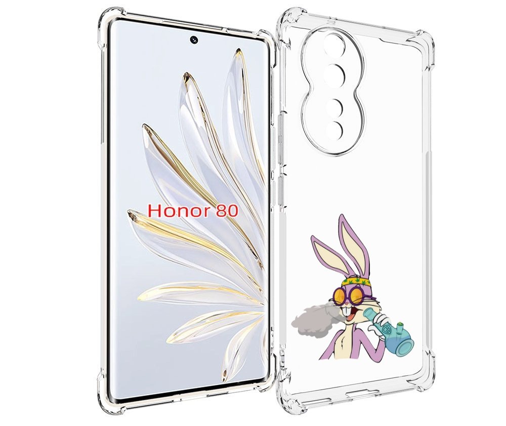 

Чехол MyPads бакс-банни-любитель-подымить для Honor 80, Прозрачный, Tocco