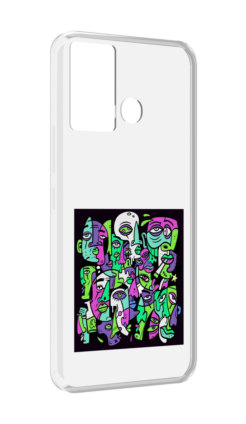 

Чехол MyPads Кривой эфир ATL для Infinix Hot 12 Play, Прозрачный, Tocco