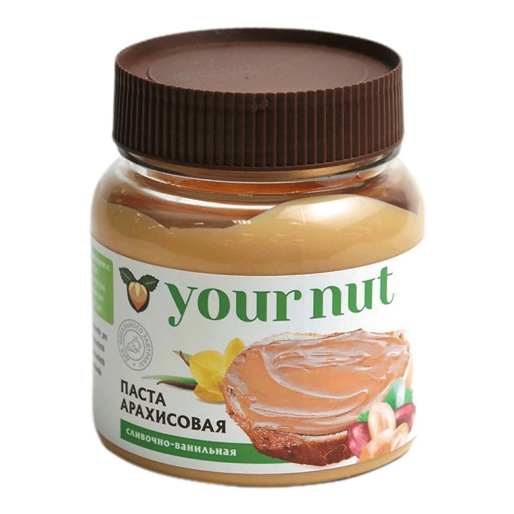 фото Арахисовая паста сливочно-ванильная your nut, 250 гр.