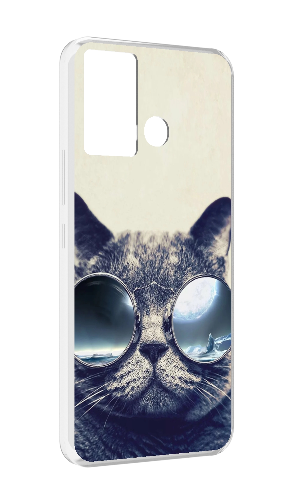

Чехол MyPads Кот-в-очках-2 для Infinix Hot 12 Play, Прозрачный, Tocco